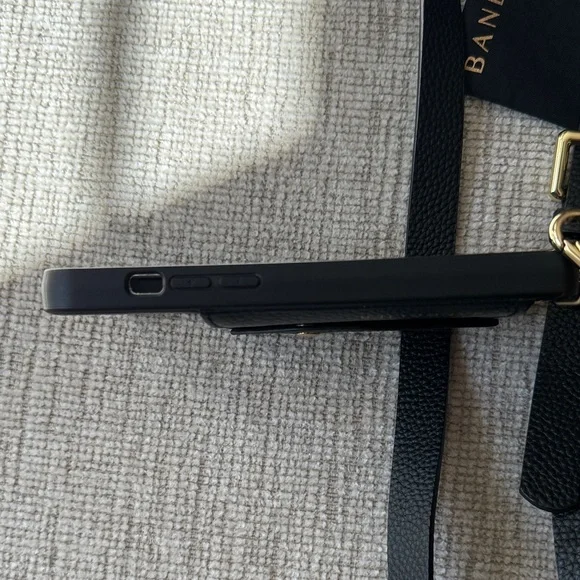Bandolier Black Phone Case with Gold Accent ~ iPhone 13 - Picture 4 of 6